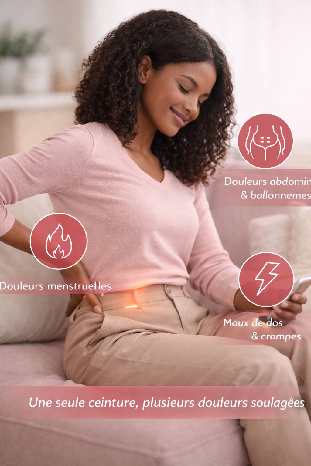 Ceinture menstruelle chauffante